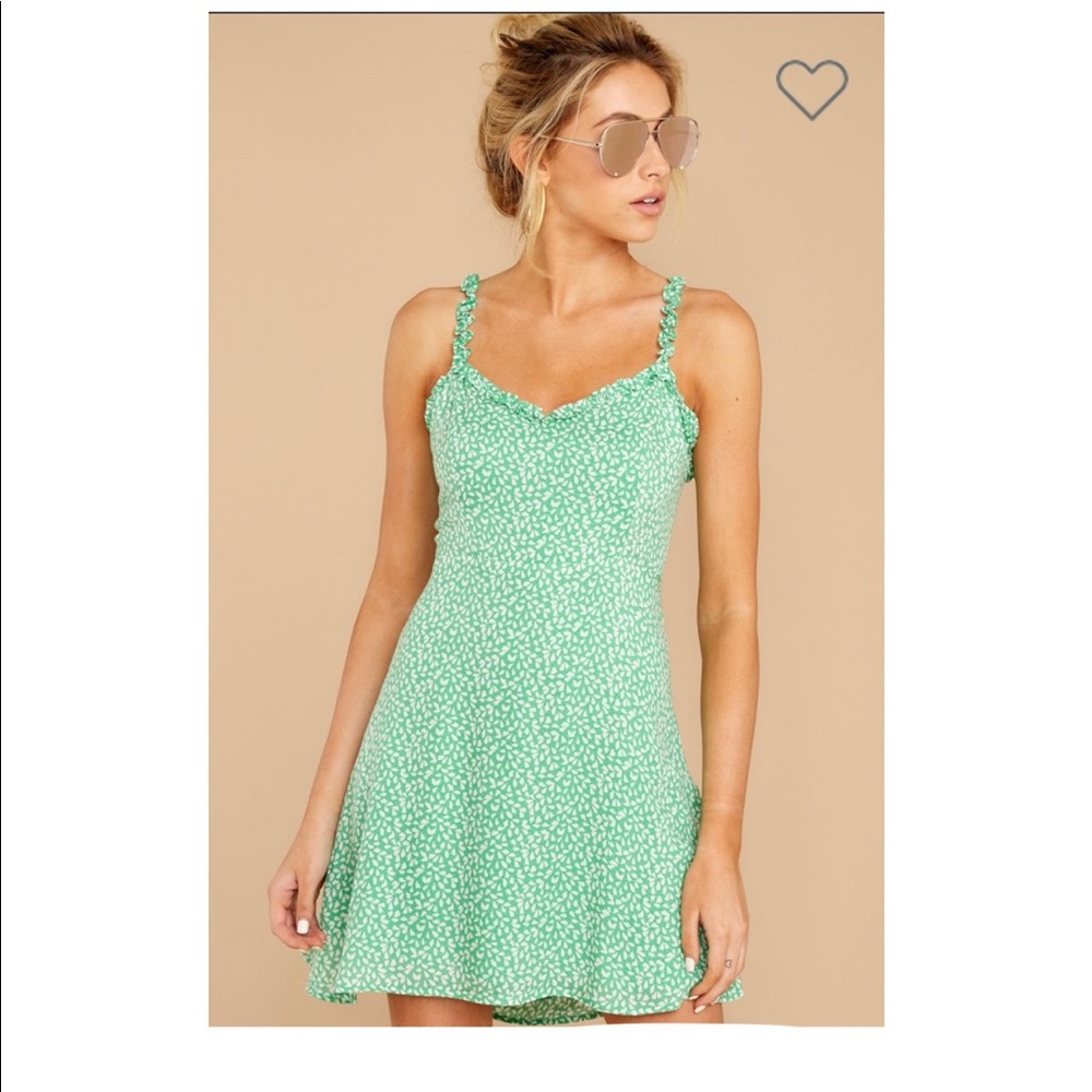 Light green mini dress, like new